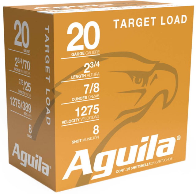 ila Ammunition 20 Gauge 7/8oz 2-3/4 1275fps #8 Shot Shotgun 25 Rounds Ammo