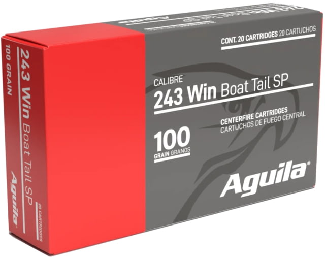 ila Ammunition 243 WIN 100 Grain Soft Point Brass Cased Rifle 20 Rounds Ammo