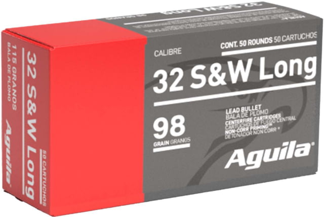 ila Ammunition .32 S&W Long 98 Grain Lead Round Nose Brass Cased Pistol 50 Rounds Ammo
