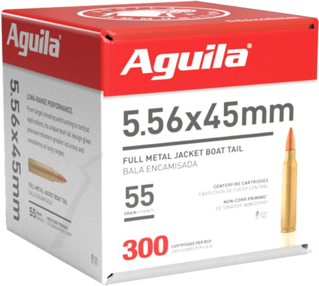 ila Ammunition 5.56 NATO 55 Grain Full Metal Jacket Boat Tail Brass Case Rifle 300 Rounds Ammo