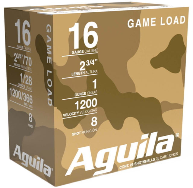 ila Ammunition Field 16 Gauge 1 Oz 2 3/4in 8 Shot Centerfire Shotgun 25 Rounds Ammo