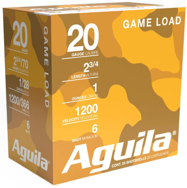 ila Ammunition Field 20 Gauge 1 Oz 2 3/4in 6 Shot Centerfire Shotgun 25 Rounds Ammo