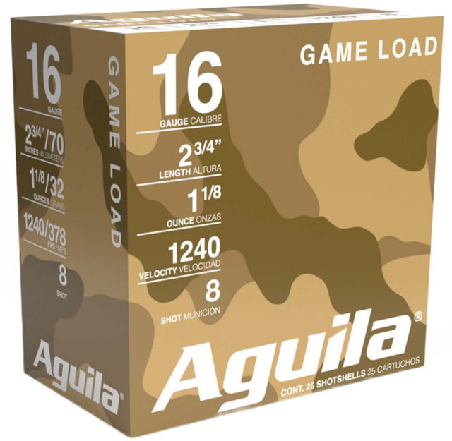 ila Ammunition High Velocity Shotshells 16 Gauge 1-1/8oz 2-3/4in Size 8 Shotgun 25 Rounds Ammo