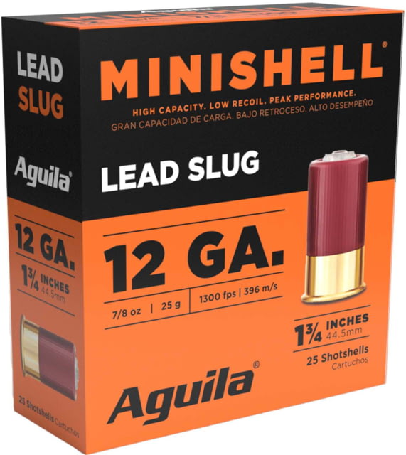 ila Ammunition Minishell 12 Gauge 5/8 Oz 1 3/4in Shotgun Slugs 25 Rounds Ammo