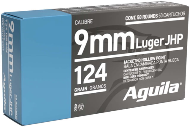 ila Ammunition Personal Defense 9mm Luger 124 Grain Jacketed Hollow Point Jacket Brass Cased Centerfire Pistol 50 Rounds Ammo