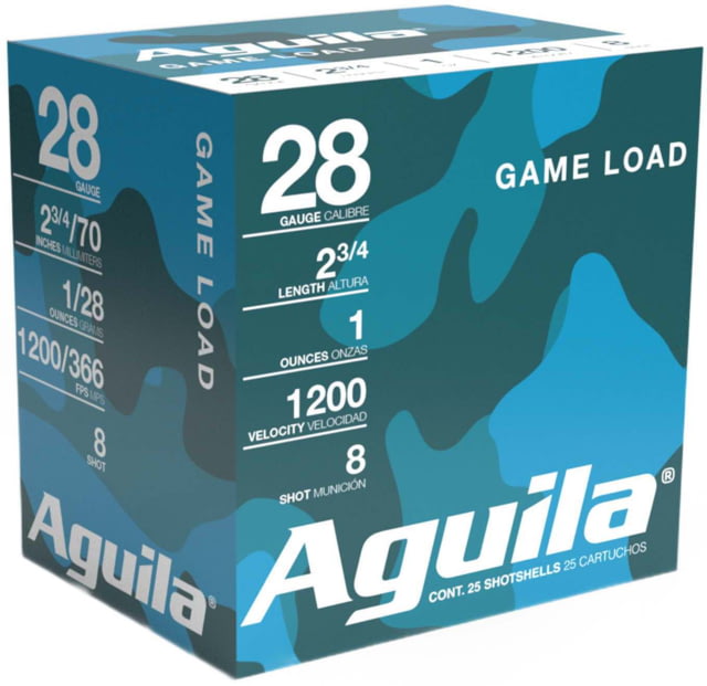 Aguila Ammunition Shotshell 28 Gauge 1oz #8 Shotgun Ammo 25 Rounds ila Ammunition Shotshell 28 Gauge 1oz #8 Shotgun 25 Rounds Ammo