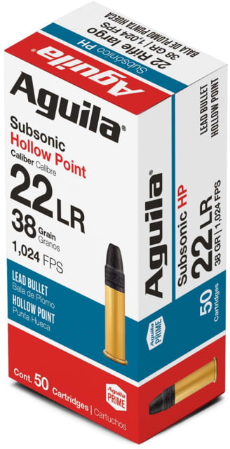 ila Ammunition Standard .22 Long Rifle 38 Grain Hollow Point Brass Case 50 Rounds Ammo