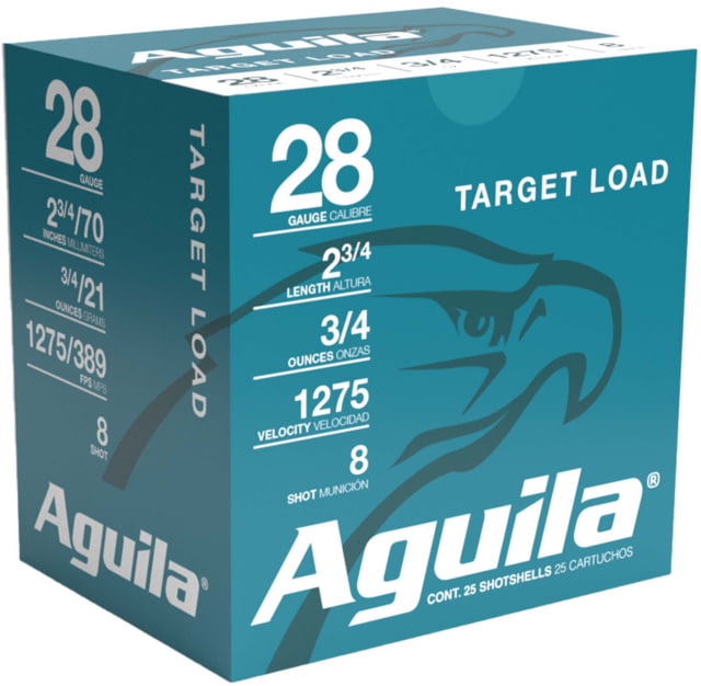 Aguila Ammunition Sub-Gauge 28 Gauge 3/4 Oz 2 3/4in Centerfire Shotgun Ammo 25 Rounds ila Ammunition Sub-Gauge 28 Gauge 3/4 Oz 2 3/4in Centerfire Shotgun 25 Rounds Ammo