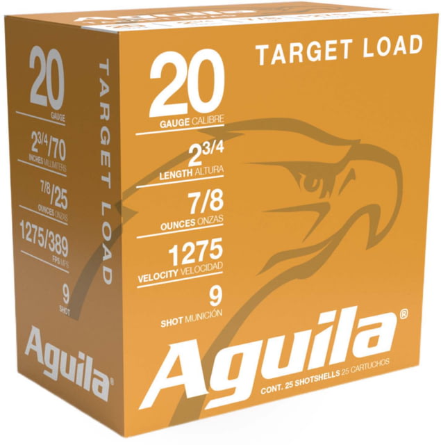 ila Ammunition Target Load Standard Velocity 20 Gauge 7/8 Oz 2.75 9 Shot Shotgun 25 Rounds Ammo