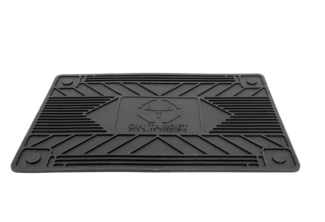 AIM Sports Inc Black Rubber Cleaning Mat Black Large  Black Large - Aim Sports
