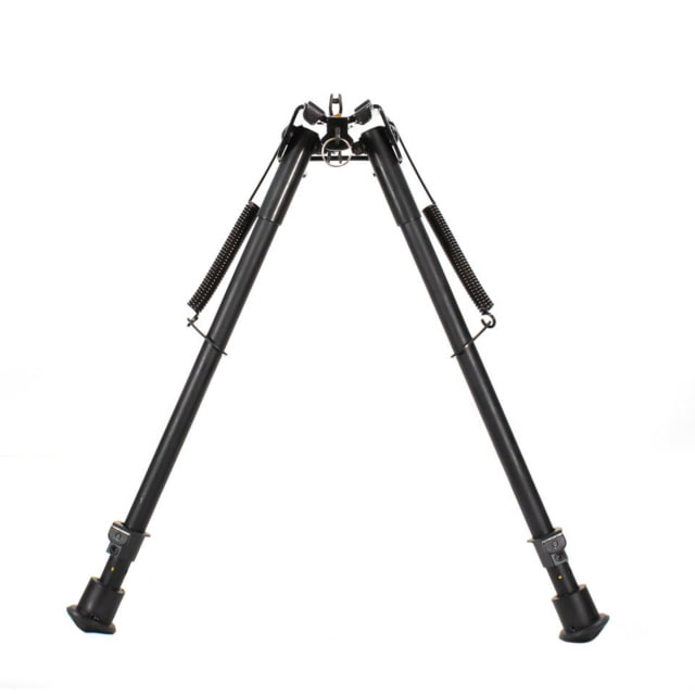 AIM Sports Inc 10in H. Style Spring Tension Bipod Black Large  Black Large - Aim Sports Inc