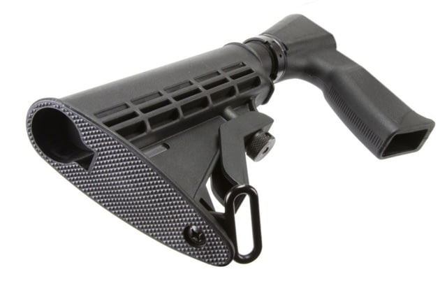 AIM Sports Inc Remington 870 Shotgun Pistol Grip W/6 Position Stock Black Medium  Black Medium - Aim Sports