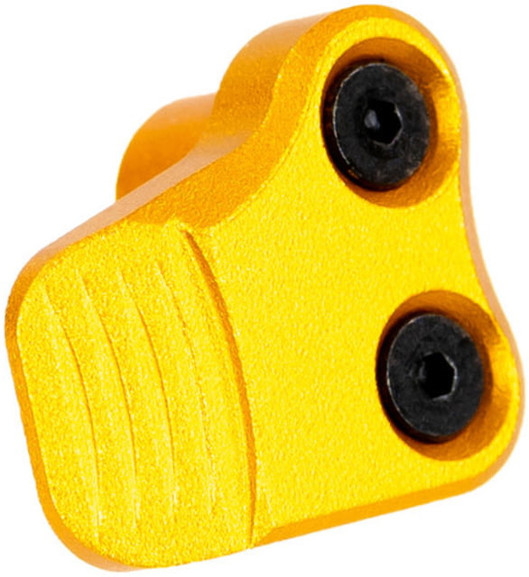 AIM Sports Inc AR-10/AR-15 Oversized AR Mag Release Extension Anodized Gold Small - Aim Sports Inc