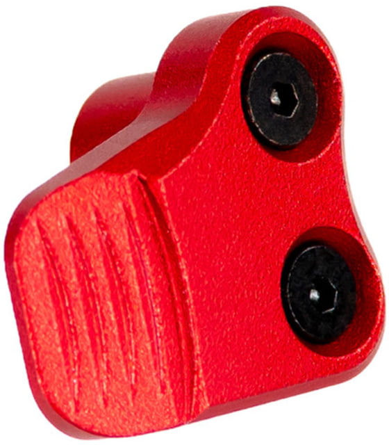 AIM Sports Inc AR-10/AR-15 Oversized AR Mag Release Extension Anodized Red Small - Aim Sports Inc