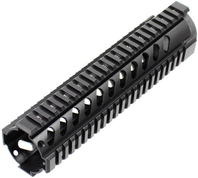 AIM Sports Inc AR Free Float Mid Length Quad Rail/V3, 10in, Black, Medium, MT061 by USA Aim Sports AR15 Gun Handguards & Forends