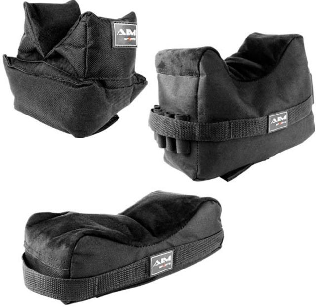 AIM Sports Inc Front & ReAR Shooting Bags/3 Bag Set Black Medium - Aim Sports Inc