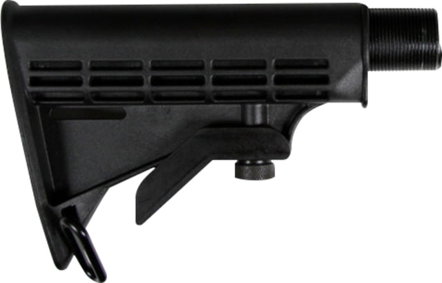 AIM Sports Inc M4 Style 6 Pos Collapsible Stock - Commercial, Black, Medium, ARSTKC-A by USA Aim Sports AR15 Gun Stocks