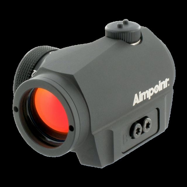 Aimpoint Micro S-1 Red Dot Reflex Sight, 6 MOA Dot Reticle, Black, Semi Matte, Anodized, 200369 by USA Aimpoint Red Dot Sights