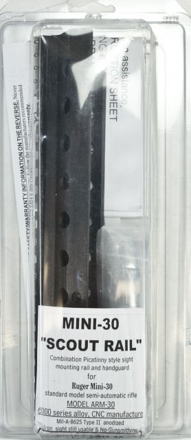 Aimtech Rifle Mount for Ruger Mini-30 Scout Rail - Black - Aimtech