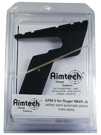 Aimtech Semi-Auto Pistol Scope Mount Ruger MK I/II .22 Caliber New Style - Aimtech