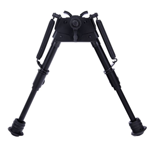 Aimtech Warhammer Tactical Bipod 6-9 in Adjustable Tactical Lever Locking Pivot Black - Aimtech