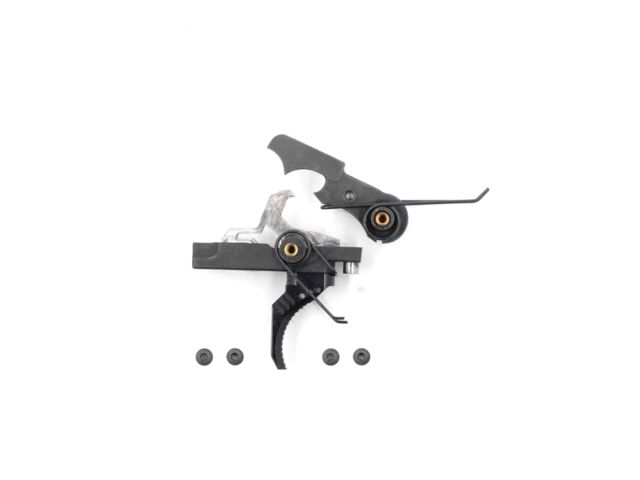 Airborne Arms Geronimo Trigger System Compact Talon AR-9/ AR-10/ AR-15 3-4 lb Pull Weights Ambidextrous Curved Black Compact - Airborne Arms