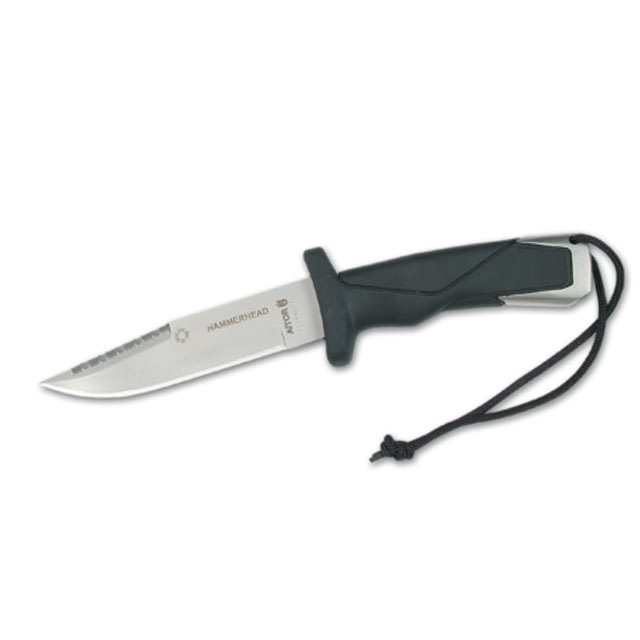 Aitor Hammerhead Fixed Blade Knife5.9in Steel Blade Black Rubber Handle - Aitor