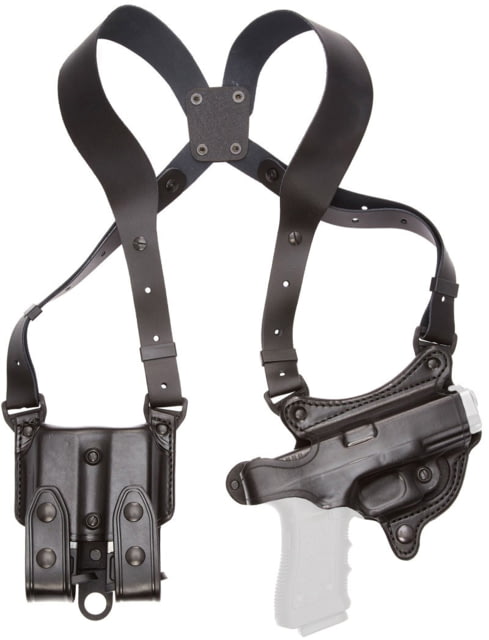 Aker Leather 107 FlatSider XR7 Shoulder Holster Right M&P 45 2.0 Plain Black - Aker Leather
