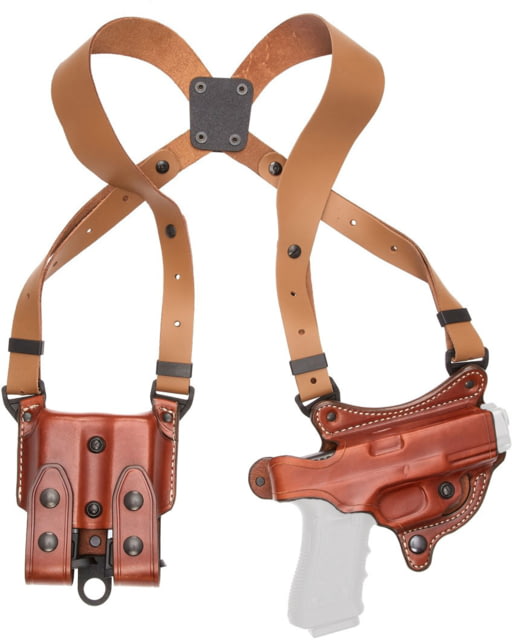 Aker Leather 107 FlatSider XR7 Shoulder Holster Right M&P 45C 2.0 Plain Tan - Aker Leather