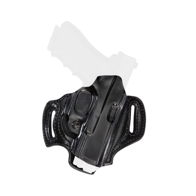 Aker Leather Flatsider Xr13 Strapless Open Top Holsters Glock 19/Glock 23 Right Hand Plain Black - Aker Leather