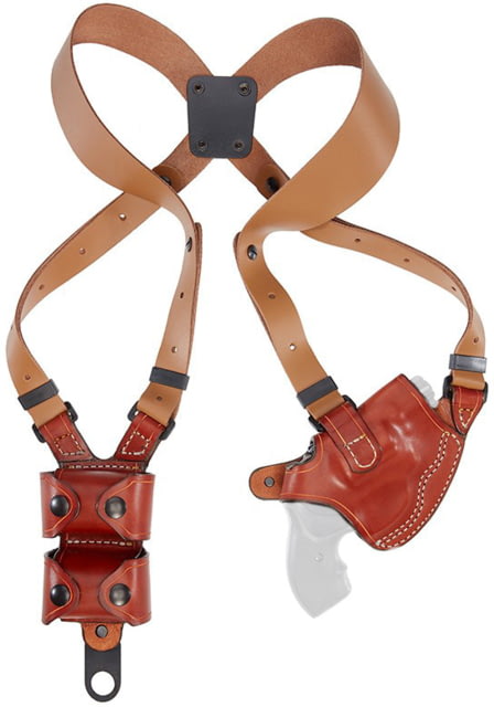 Aker Leather Comfort-Flex Revolver Shoulder Holster Smith & Wesson K-Frame Revolver/Smith & Wesson L-Frame Revolver Right Hand Plain Tan - Aker Leather