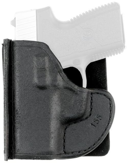 Aker Leather Model 155 Pocket Protector Express Holster Glock 43/43X Ambidextrous Plain Black - Aker Leather