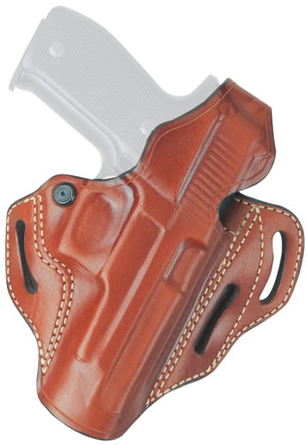 Aker Leather Model 166 Classic 3 Slot Holster SIG Sauer P228/229 Left Plain Tan - Aker Leather