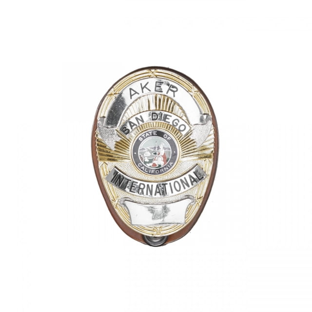 Aker Leather Shield Badge Holder Tan - Aker Leather