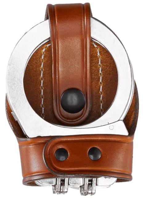 Aker Leather Bikini Handcuff Case Hinged Tan - Aker Leather