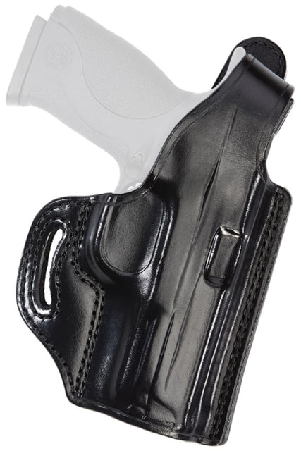 Aker Leather Model 142 Hugger Belt Slide Holster SIG Sauer P228/229 Left Plain Black - Aker Leather