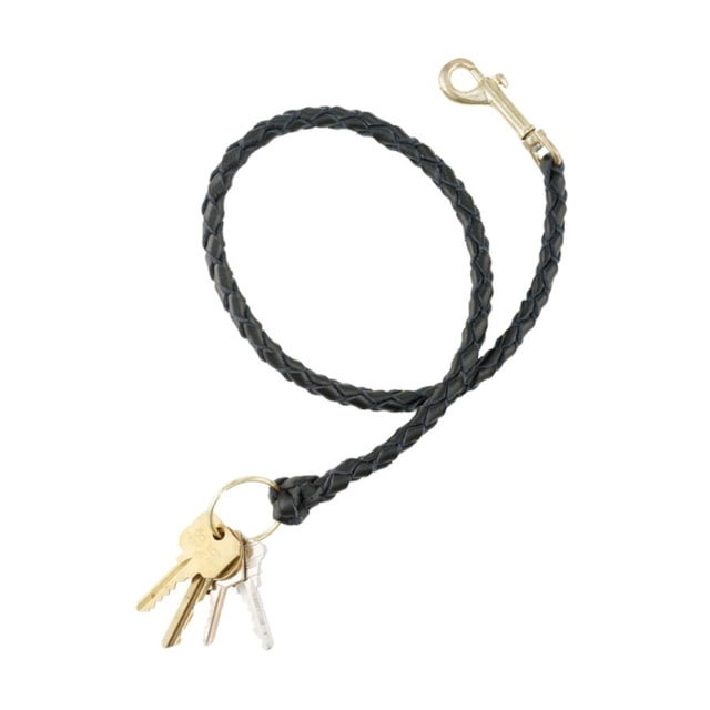 Aker Leather Brass Hook & Ring Plain Black - Aker Leather