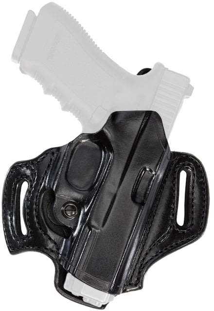Aker Leather Flatsider Xr13 Strapless Open Top Holsters Heckler & Koch USP Compact 9mm/Heckler & Koch USP Compact .40 S&W Right Hand Plain Black - Aker Leather