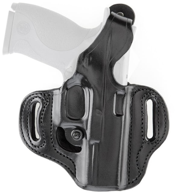 Aker Leather Flatsider XR14 Straight Draw Holster Springfield Hellcat Right Plain Black - Aker Leather
