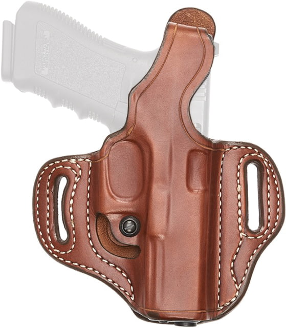 Aker Leather Flatsider XR14 Straight Draw Holster Glock 43/43X Right Plain Tan - Aker Leather