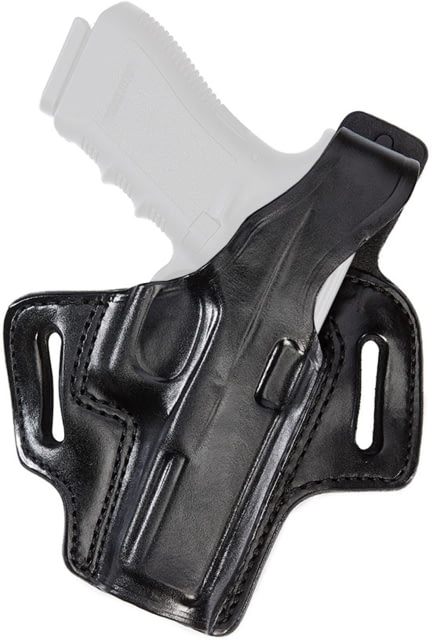 Aker Leather Hugger XL OWB Holster Glock  Right Plain Black - Aker Leather