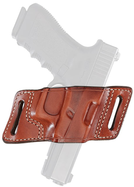 Aker Leather Model 132A White Lightning Strapless Open Top Holster Glock 43/43X Left Plain Tan - Aker Leather