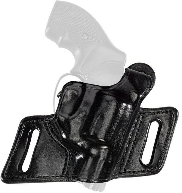 Aker Leather Model 133 White Lightning Revolver Holster N-Frame Left Plain Black - Aker Leather