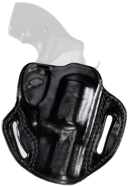 Aker Leather Model 137A Bodyguard Revolver Strapless Open Top Holster J-Frame 2in Left Plain Black - Aker Leather