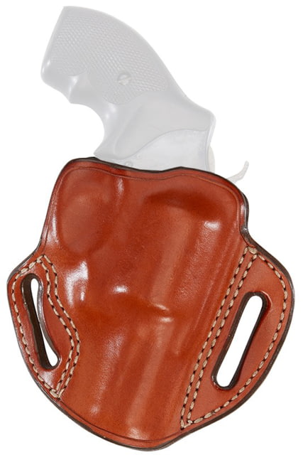 Aker Leather Model 137A Bodyguard Revolver Strapless Open Top Holster K/L-Frame 3in Right Plain Tan - Aker Leather