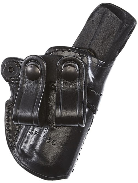 Aker Leather Model 151 D.E.A IWB Holster Glock  Right Plain Black - Aker Leather