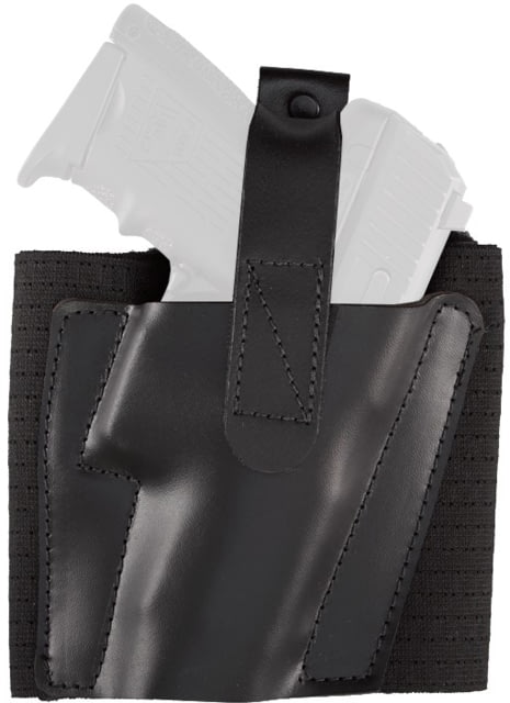 Aker Leather Comfort Flex 2 Ankle Holsters Glock 26/Glock 27 Left Hand Plain Black - Aker Leather