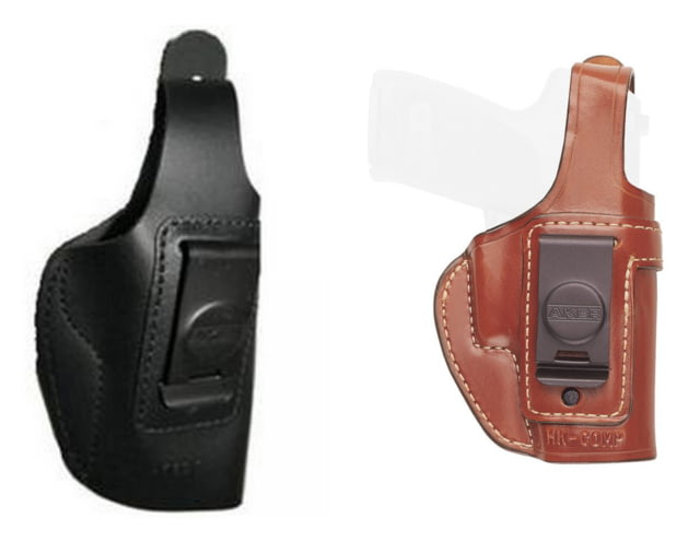 Aker Leather Spring Special Executive Holsters, Glock 19/Glock 23, Right Hand, Plain, Black, H160BPR-GL1923 by USA Aker Leather Appendix Holsters