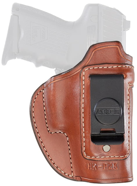 Aker Leather Model 160A Spring Special Executive Open Top Holster Glock 17/Glock 22 Right Plain Tan - Aker Leather