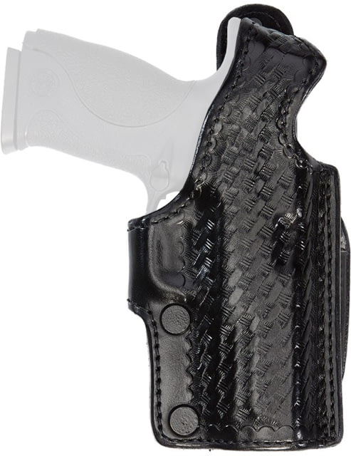 Aker Leather Model 165 Sentinel Hi Ride Lined Holster Beretta 92F Right Basketweave Black - Aker Leather